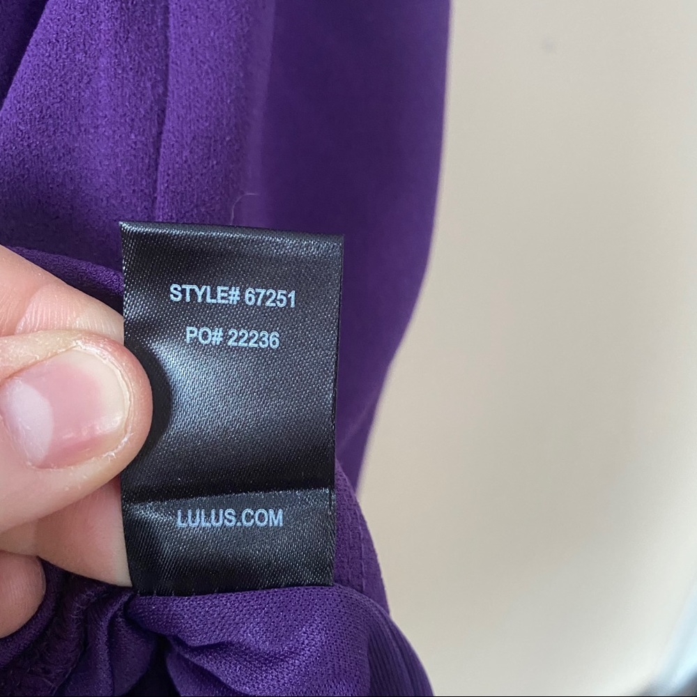 LULUS Great Things Purple Ruffled Bodycon - Picture 6 of 7
